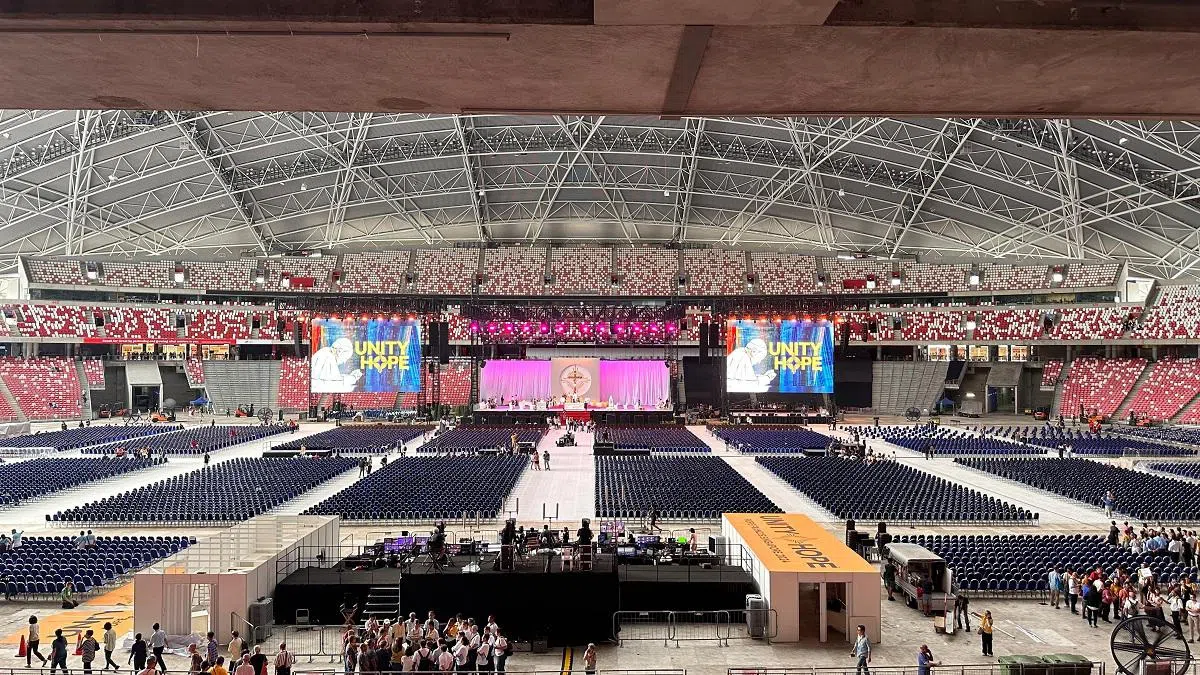 正对着主祭台。（常婉宁摄）