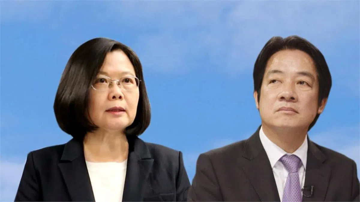  蔡英文（左）击败赖清德（右），将获得民进党提名为总统候选人。（民视） 