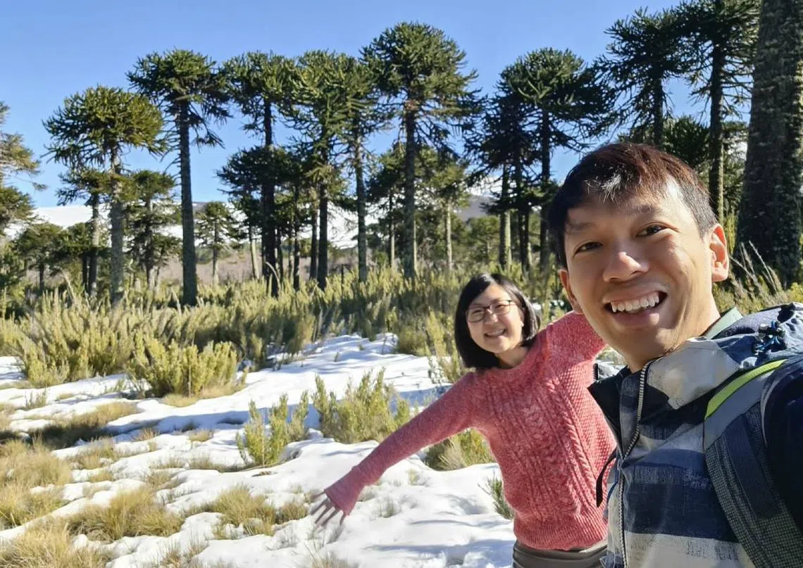 Jeremy和他的太太Rie。（ Jeremy Yap）