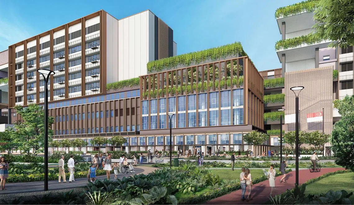 东部综合医院（Eastern General Hospital）预计在2029年至2030年间竣工。（新保集团构想图）