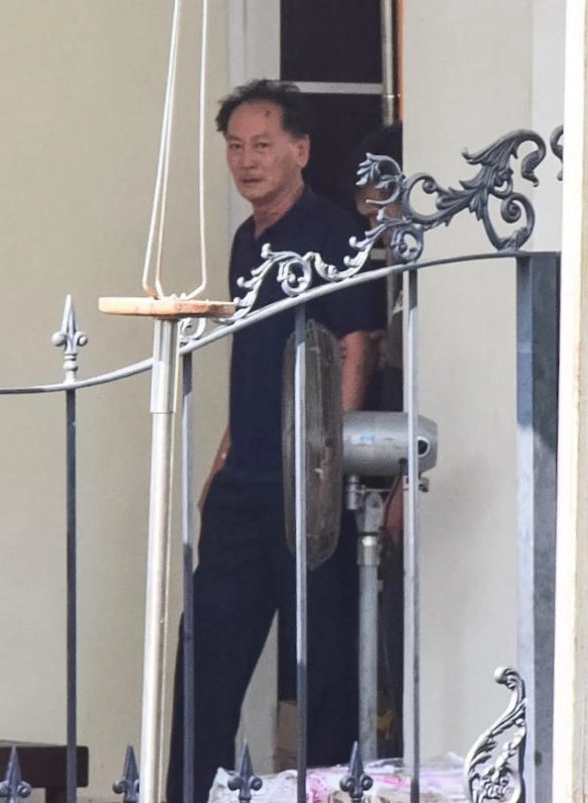 死者丈夫王顺添出院后伤口依然清晰可见。（联合晚报） 