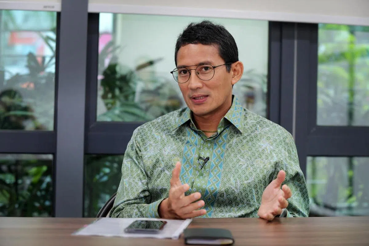印尼旅游和创意经济部长桑迪亚加·乌诺（Sandiaga Uno）。（海峡时报）