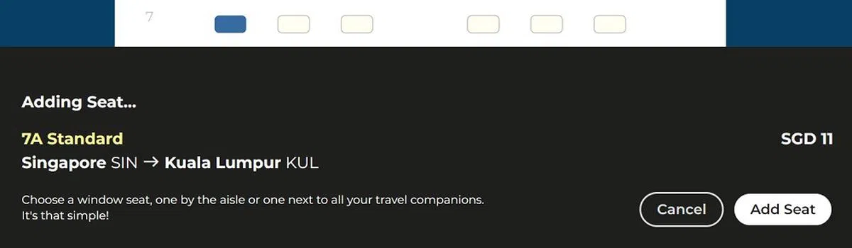 （酷航网站截图）