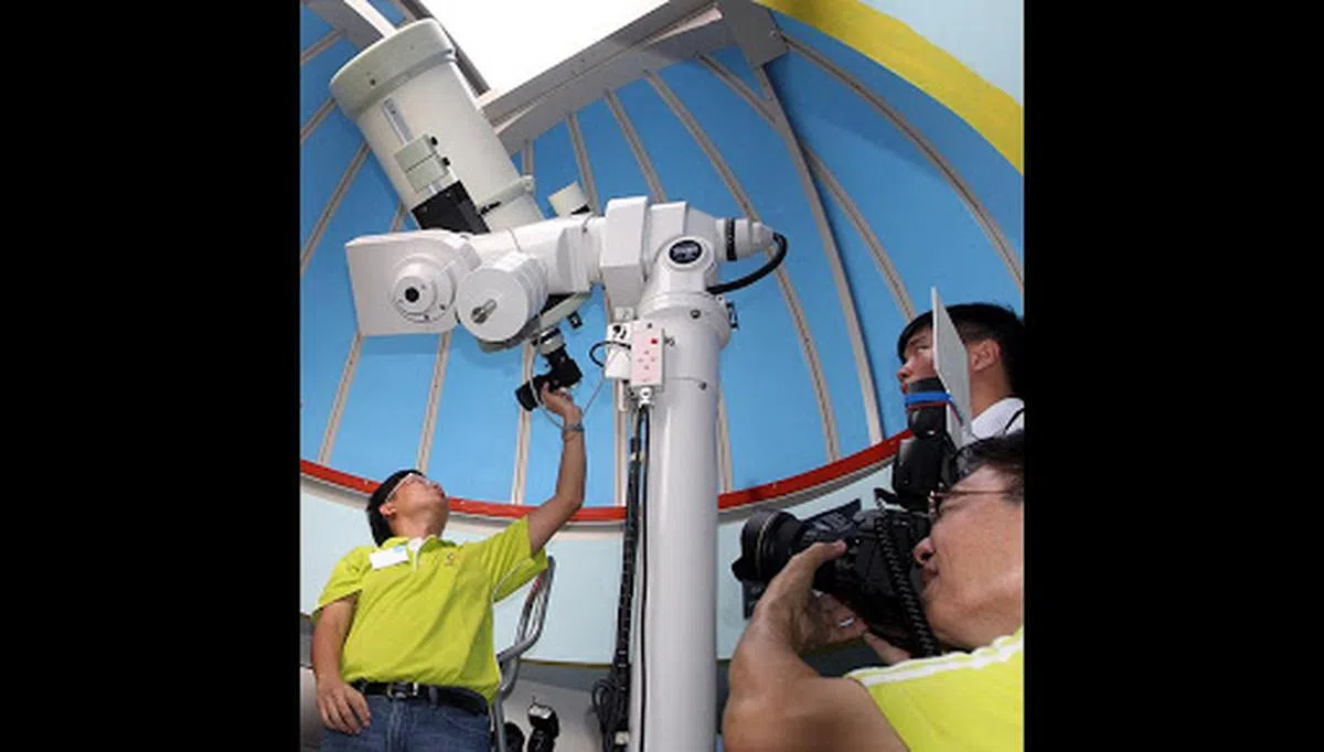  兀兰星宇民众俱乐部的天文台。（海峡时报） 