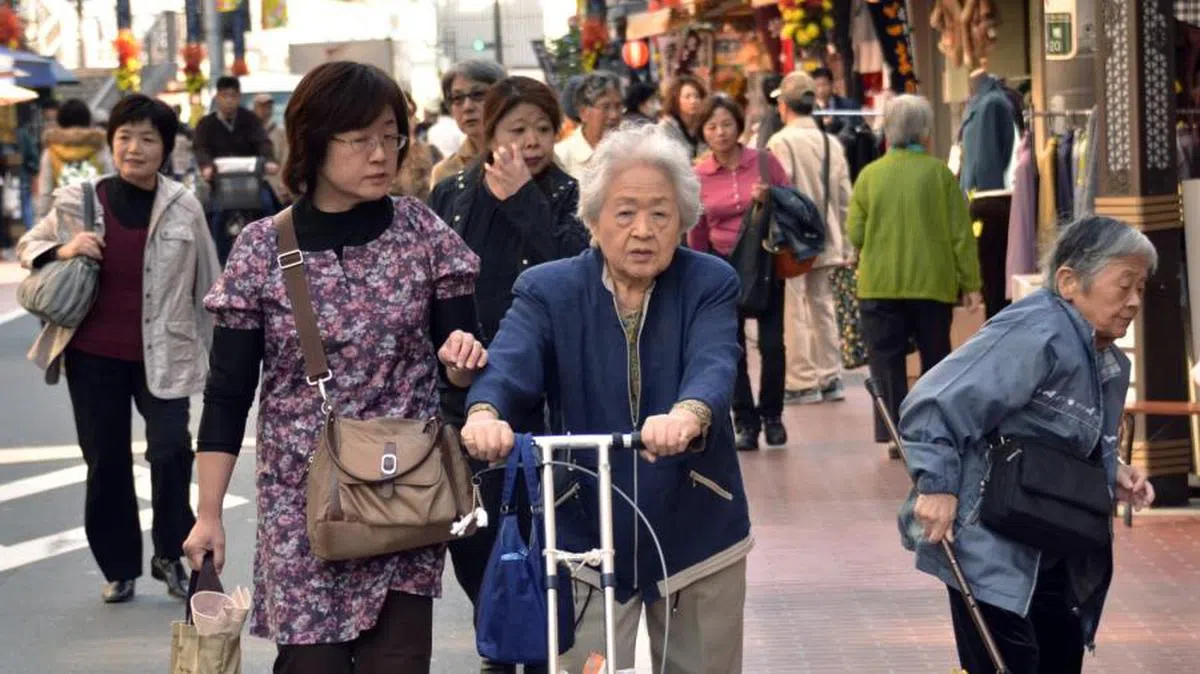 日本是全球老龄化最严重的国家。（法新社）