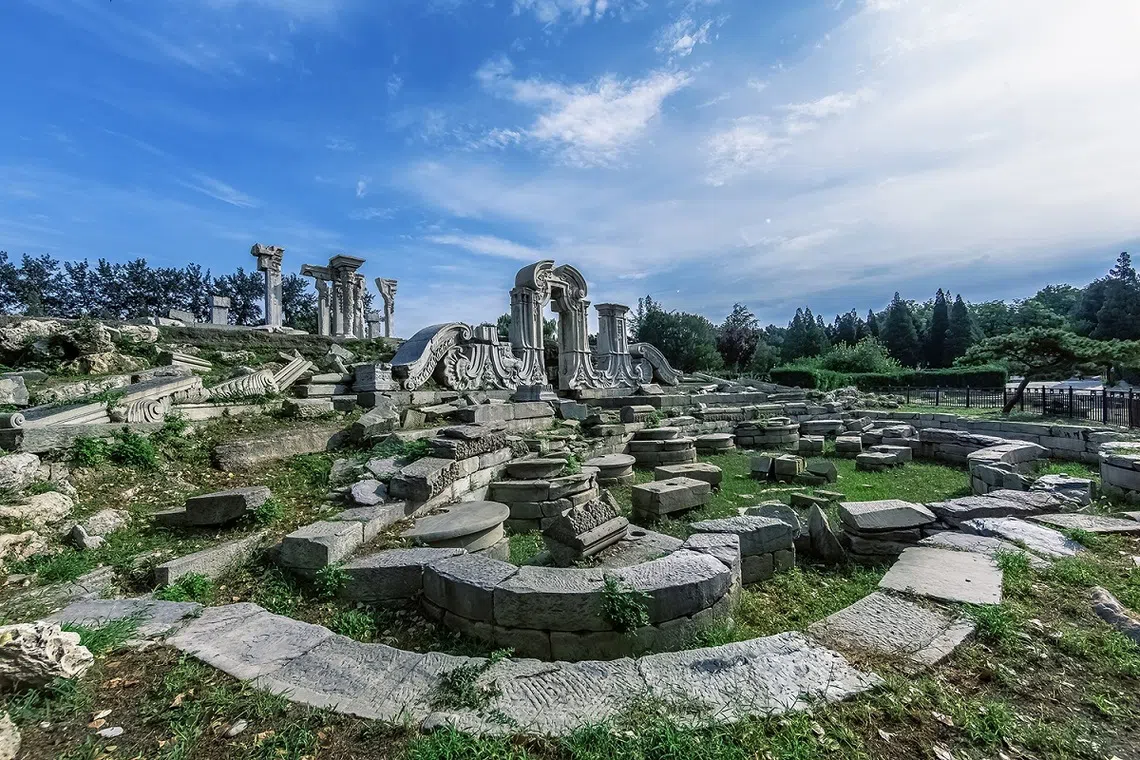 北京圆明园遗址。（互联网）