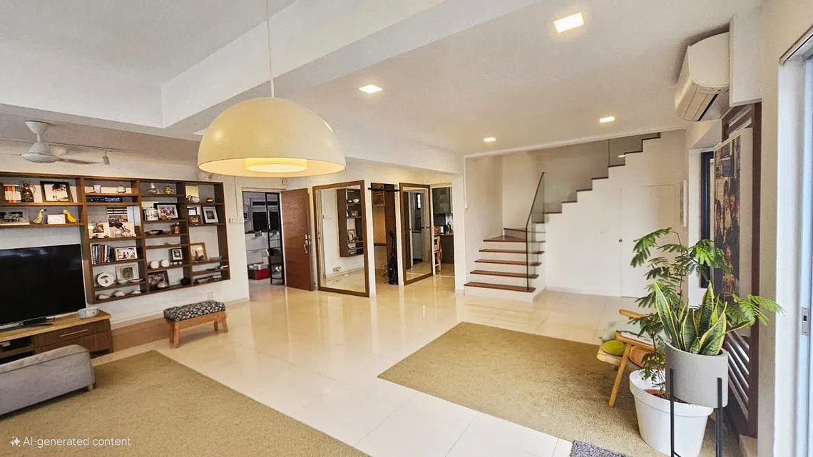 碧山屋龄38年的双层公寓式组屋以158万8000元易手，创下公寓式组屋的价格新高。（新明日报）