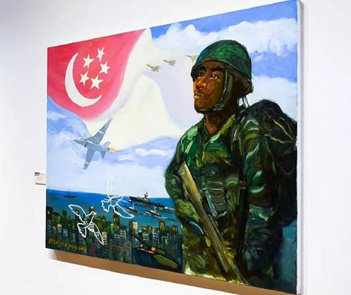 新加坡国民服役。（国防部面簿）