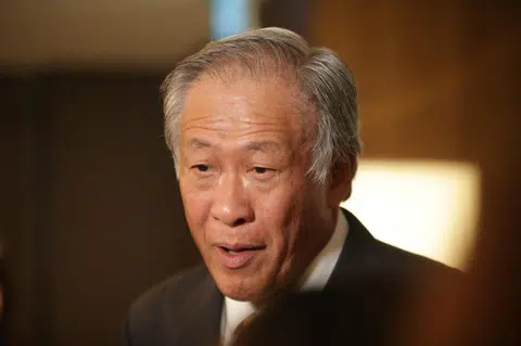 新加坡国防部长黄永宏。（海峡时报）