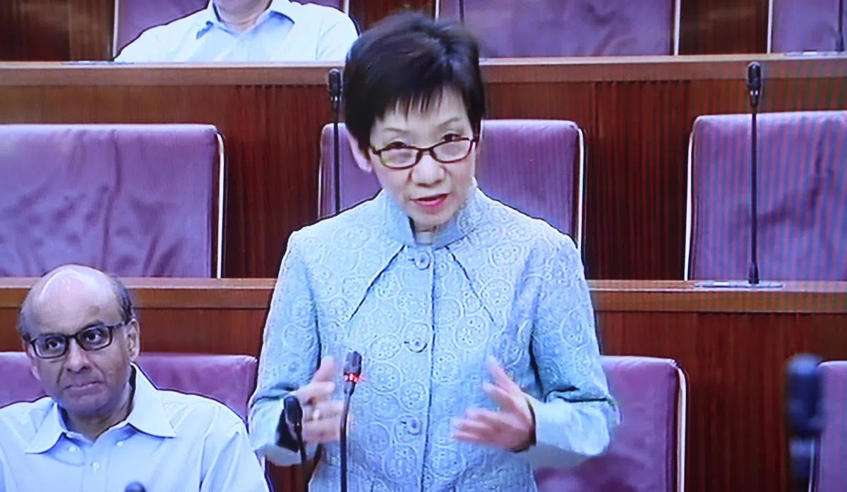  国会领袖、裕华单选区议员傅海燕。（视频截图） 