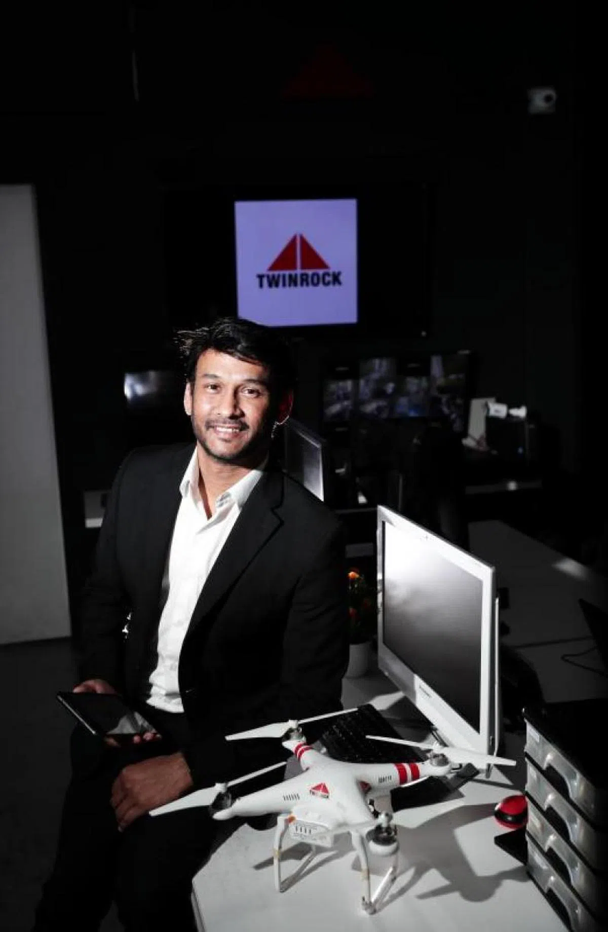  新加坡保安协会（Security Association Singapore，简称SAS）会长约舒亚（Raj Joshua Thomas）。（海峡时报） 