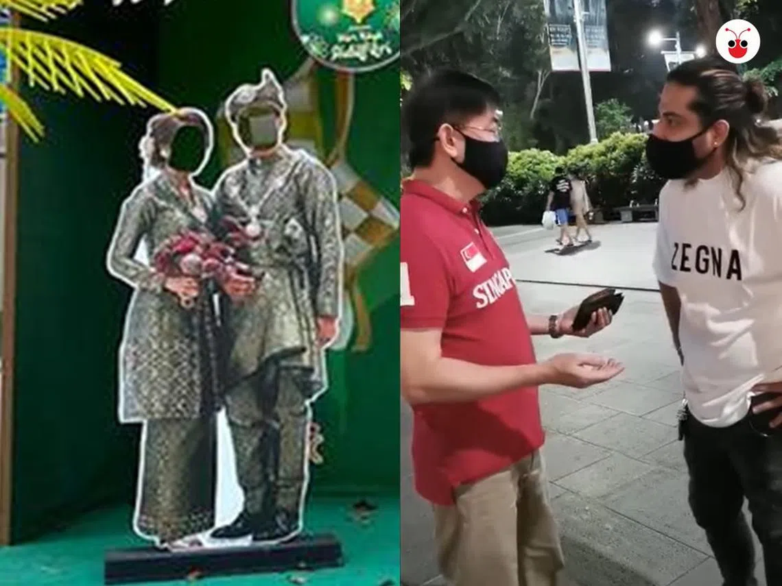 新加坡近日频频发生种族歧视事件。（红蚂蚁制图）