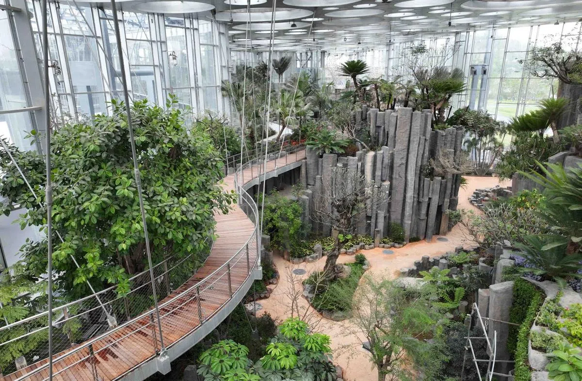 云雾峡谷。（上海世博文化花园官网）