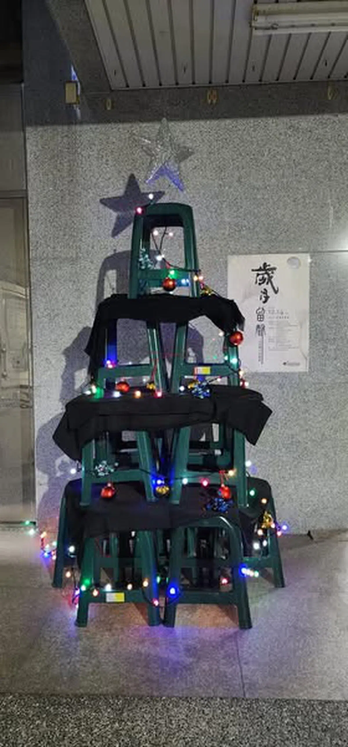 教会版的“圣诞塑”。（台湾高雄罗雅长老教会）