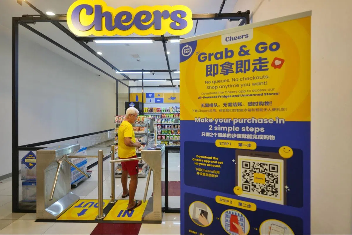 便利店品牌雀喜在本地开设12家无人值守店。（联合早报）