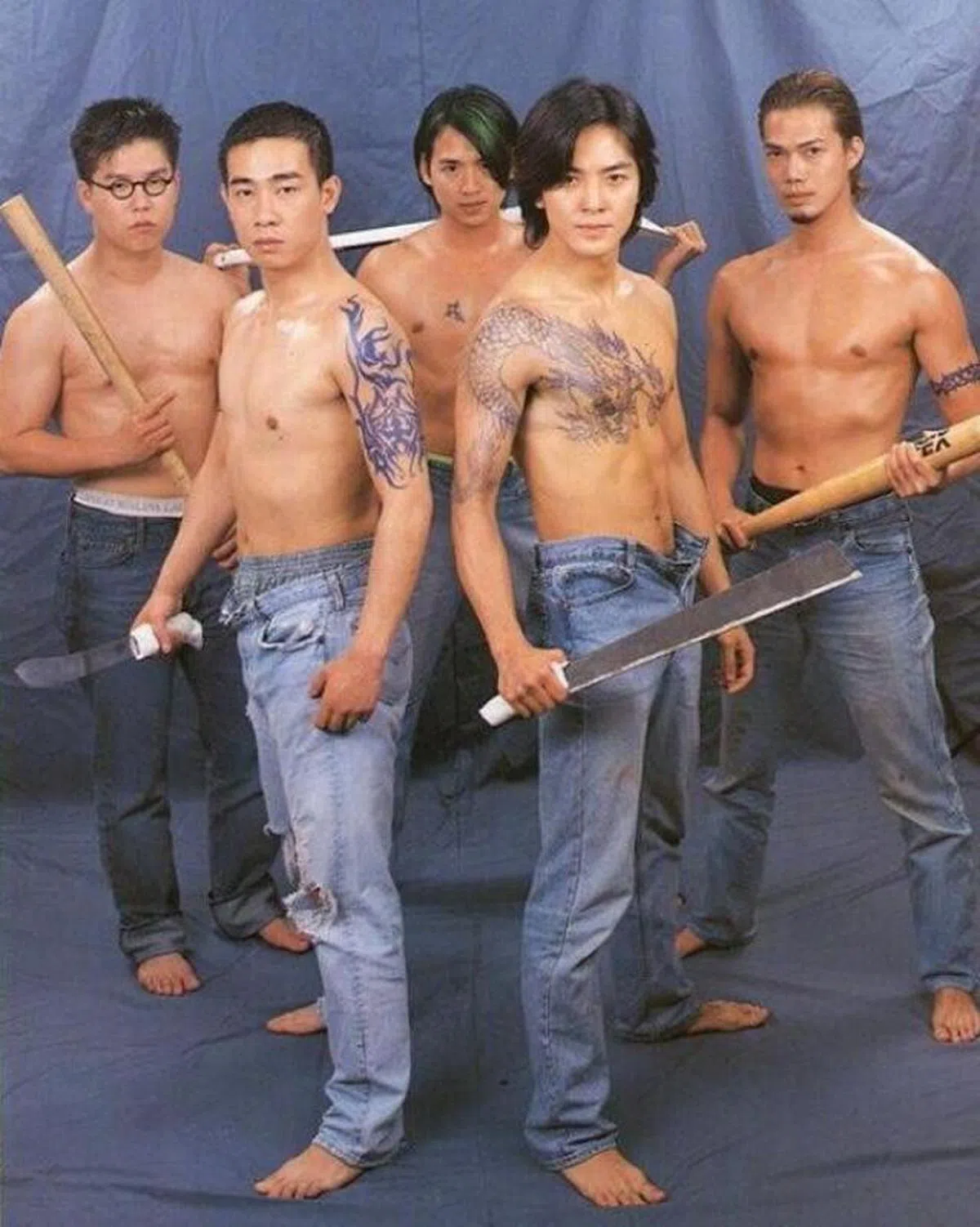像郑伊健在《古惑仔》里面的发型，休想逃过老师的利剪。（互联网）