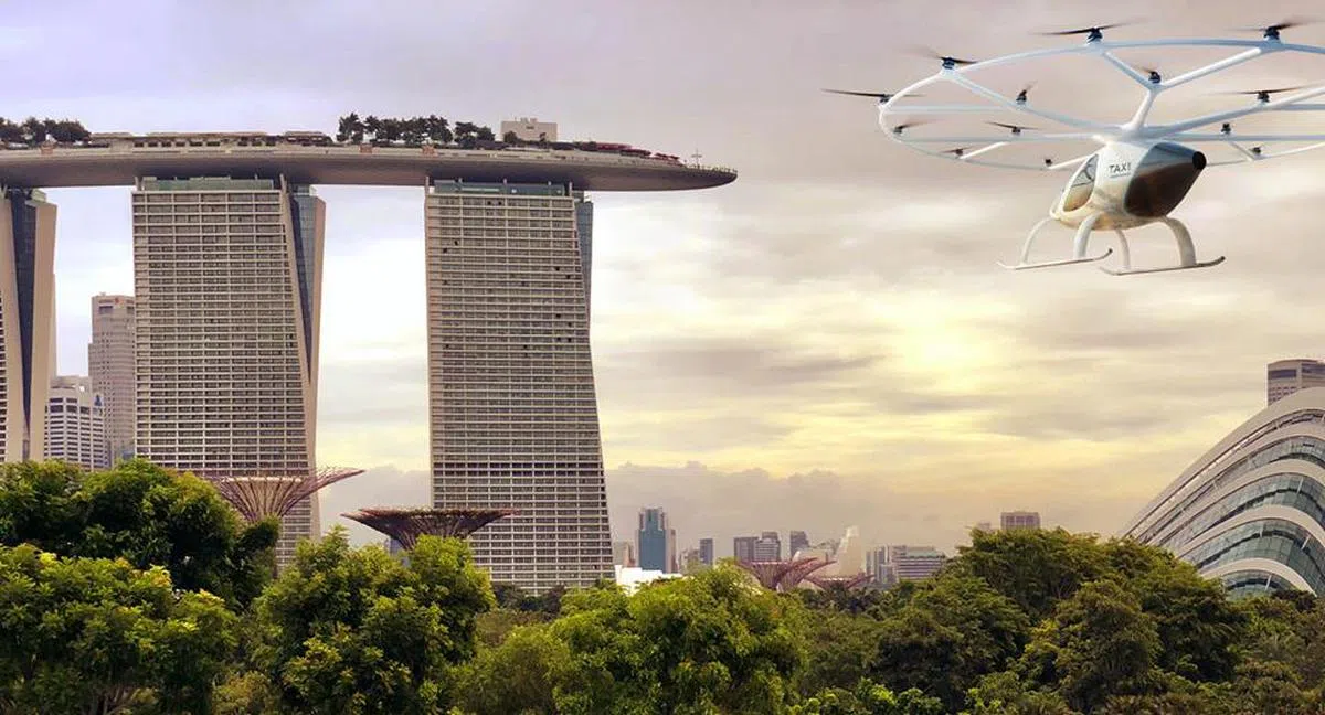  德国公司Volocopter的空中德士原型。（Volocopter GmbH面簿） 