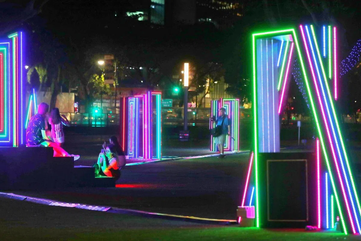  夺目的灯光设计绝对是打卡好去处。（海峡时报） 