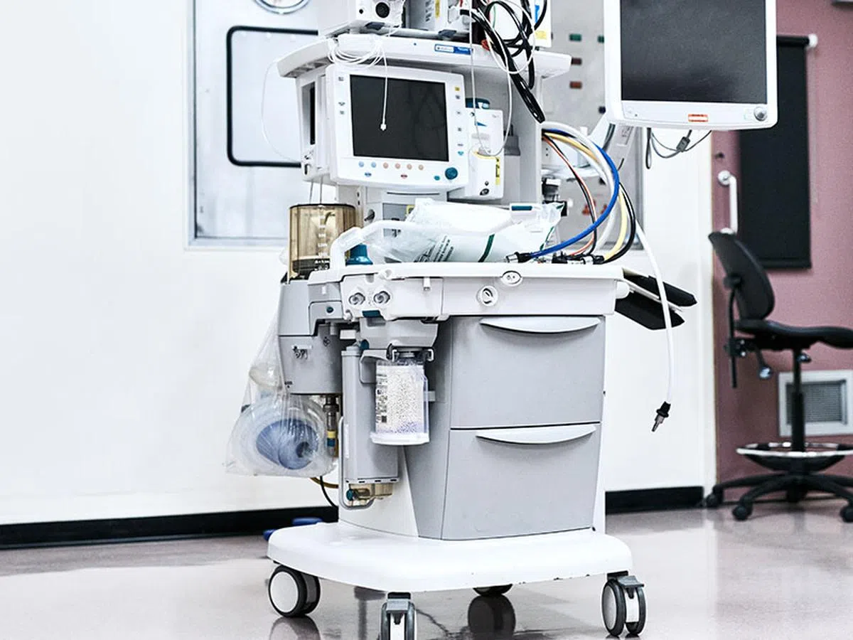  呼吸机示意图。（互联网） 