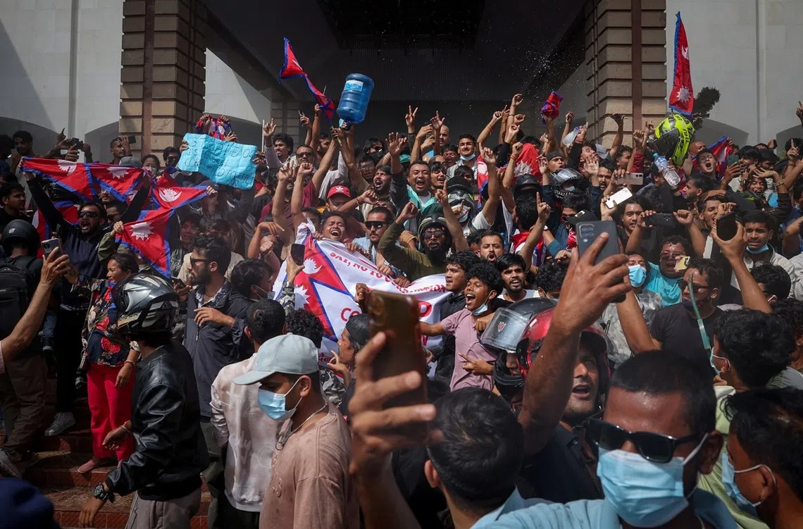 印尼尼泊尔反政府示威有几处共通点