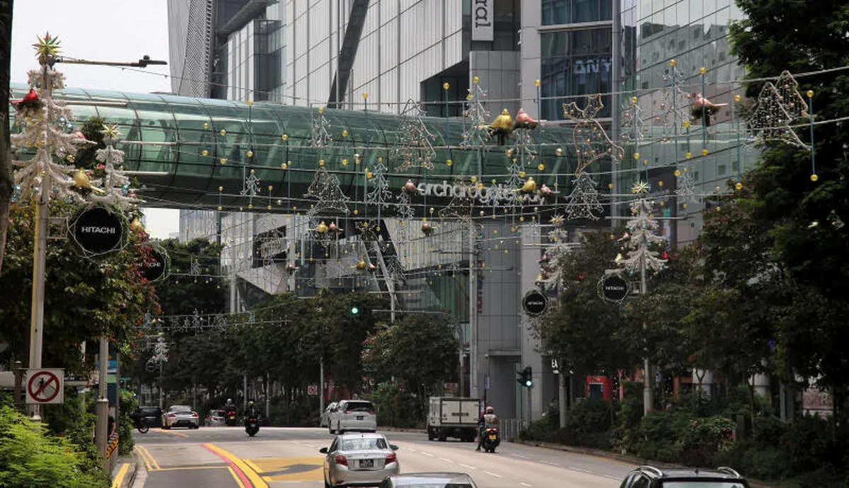 乌节路商业圈。（联合早报）