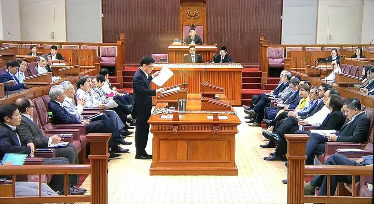  新加坡国会开会情景。（Gov.sg视频截图） 
