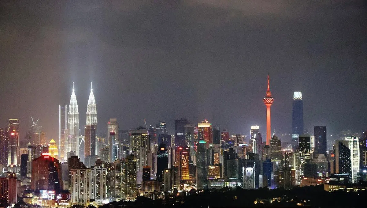 马来西亚吉隆坡夜景。（联合早报）