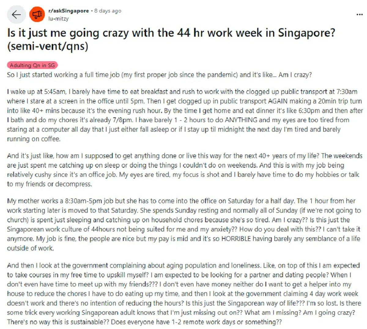 （Reddit网站截图）