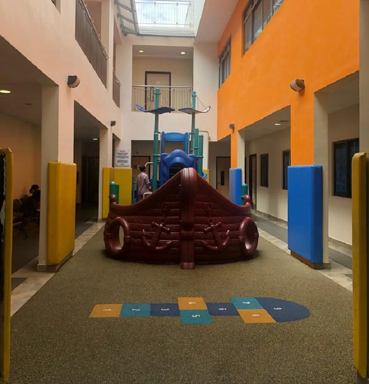  黄埔民众俱乐部内的游乐场。（侯佩瑜摄） 