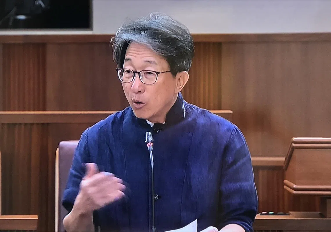 前人力部长兼东海岸集选区议员林瑞生。（国会视频截图）