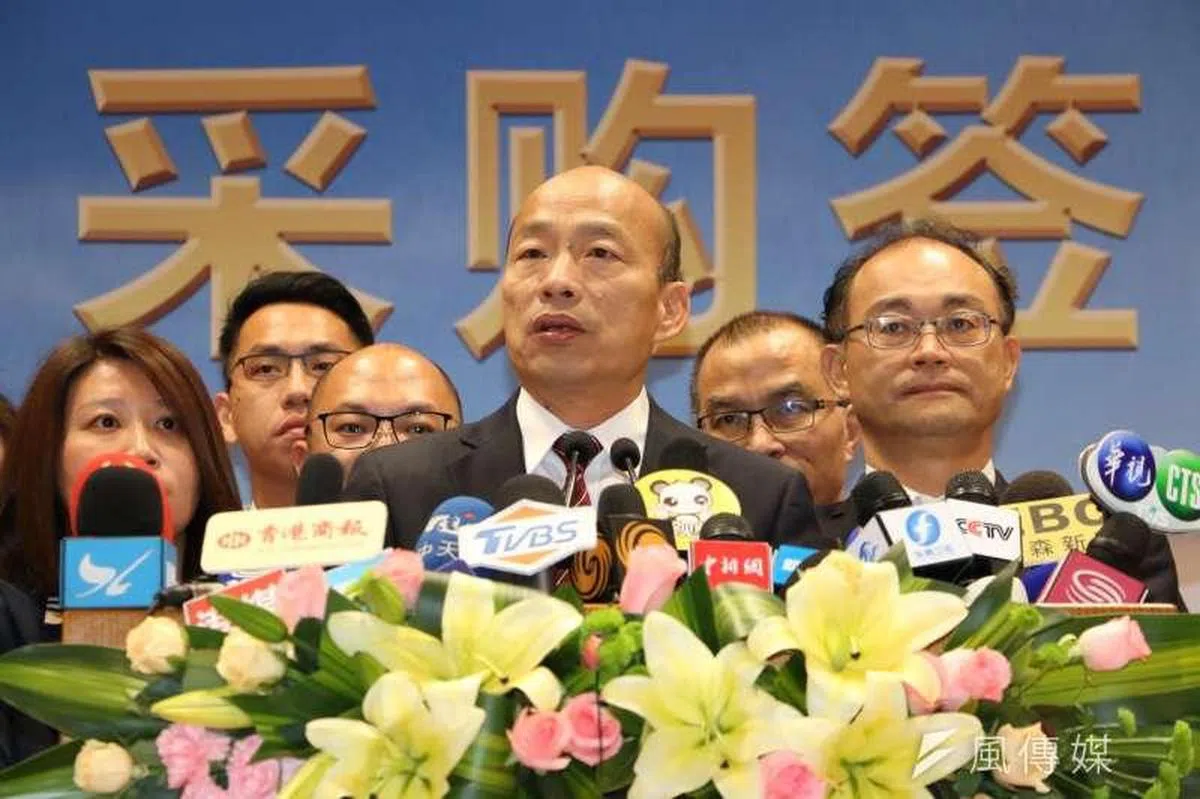  韩国瑜走访大陆抢外销订单。 (风传媒) 