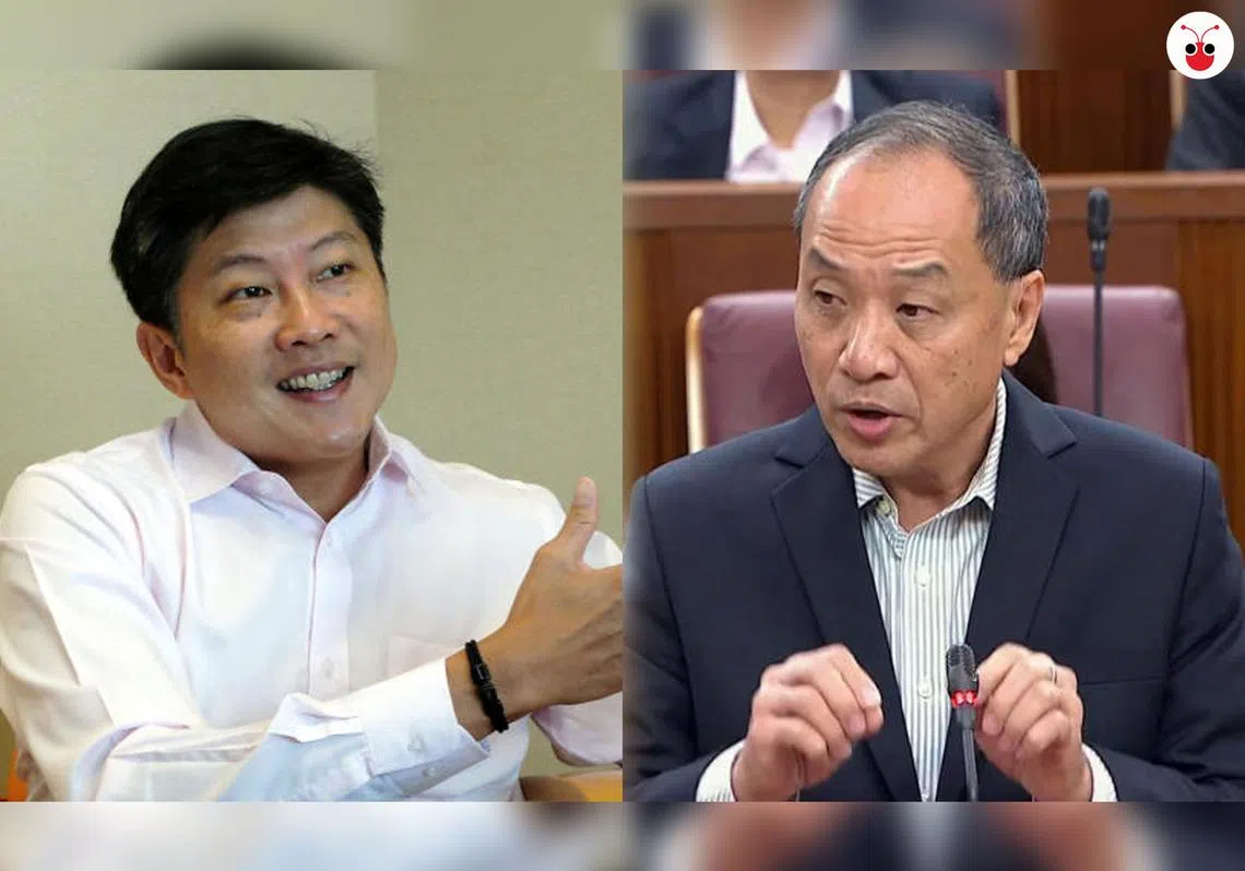 黄志明（左）与刘程强。（谢静怡制图）