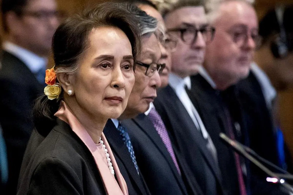  翁山淑枝在罗兴亚难民课题上的不作为及为军方辩护导致其人权斗士的光环迅速褪色。（法新社） 