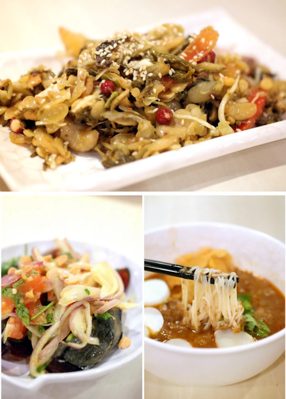  柏龄大厦内售卖着缅甸人爱吃的家乡菜肴。(misstamchiak) 