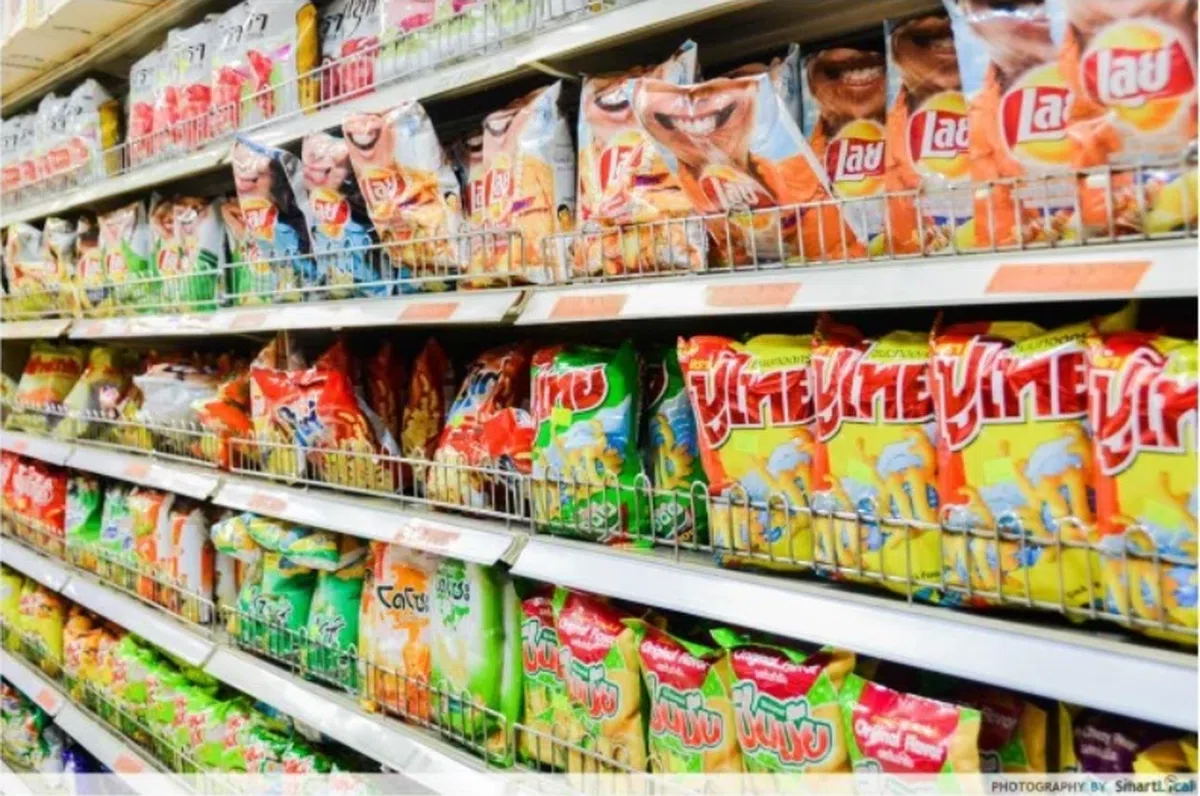  各种泰国限定薯片口味。（The Smart Local ） 