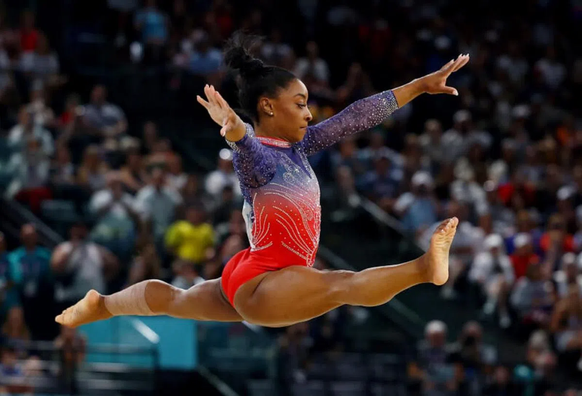 美国“体操女王”Simone Biles。（路透社）
