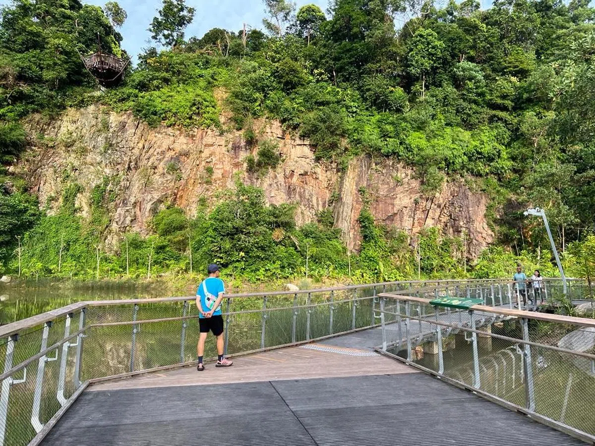 矿池走道。（叶孝忠摄）