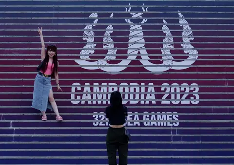 本届东南亚运动会由柬埔寨主办，这是柬埔寨第一次担任东道主。（路透社）