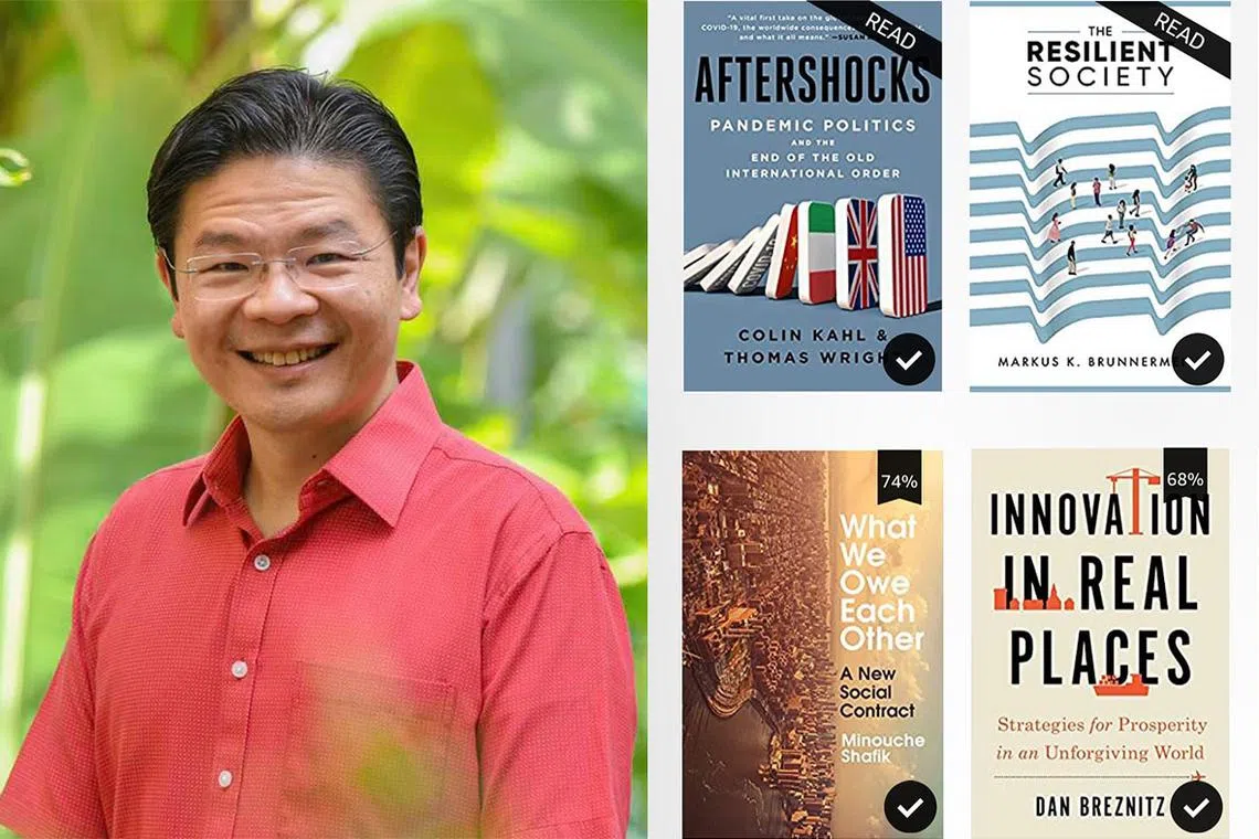 财政部长黄循财与网民互动，分享今年阅读的几本好书，并邀请网民在留言区推荐书籍。（黄循财面簿）