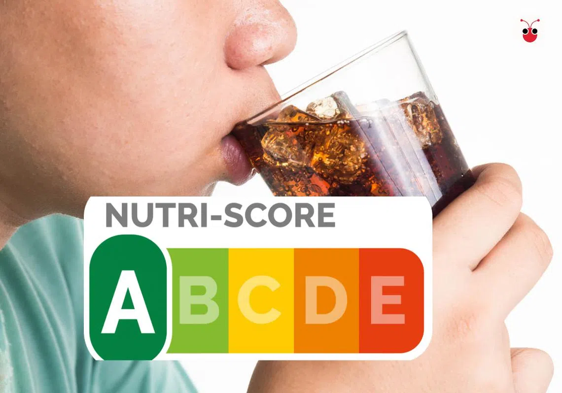 卫生部将推出新措施，强制加糖包装饮料需印上警示标签。（李国豪制图）