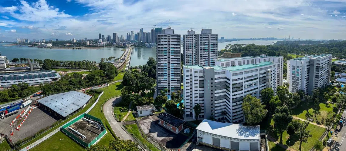 政府宣布将收回马西岭弯和马西岭巷第210座至218座的九座组屋。（联合早报）