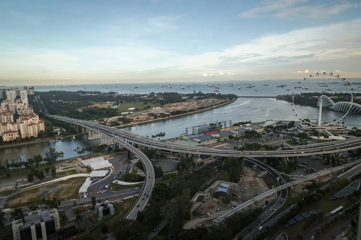 鸟瞰新加坡。（联合早报）