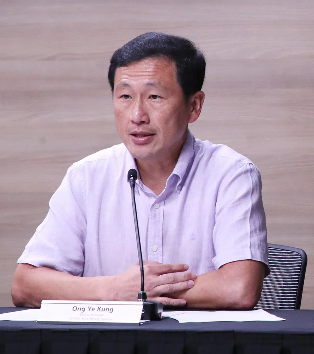 卫生部长王乙康。（通讯及新闻部）