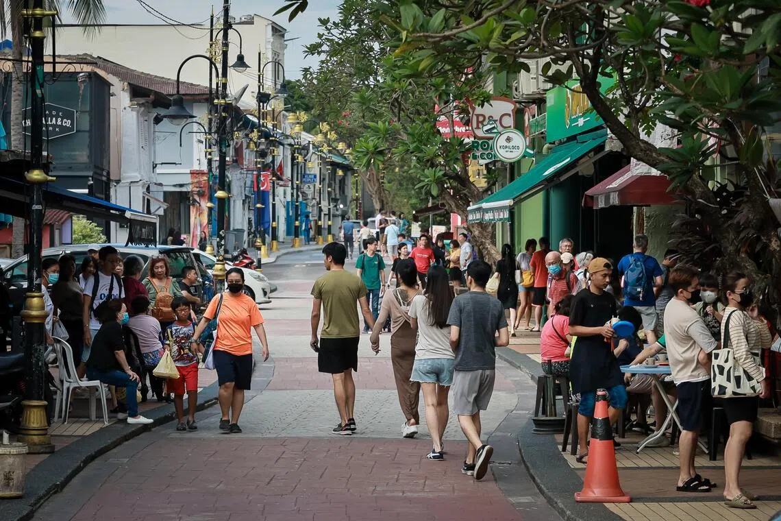 新山陈旭年街是新加坡人最爱打卡的地点之一。