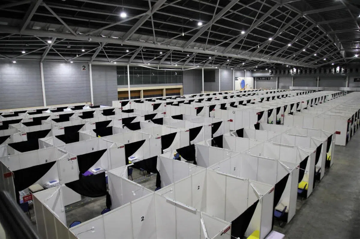  新加坡博览中心社区护理设施。（国防部） 