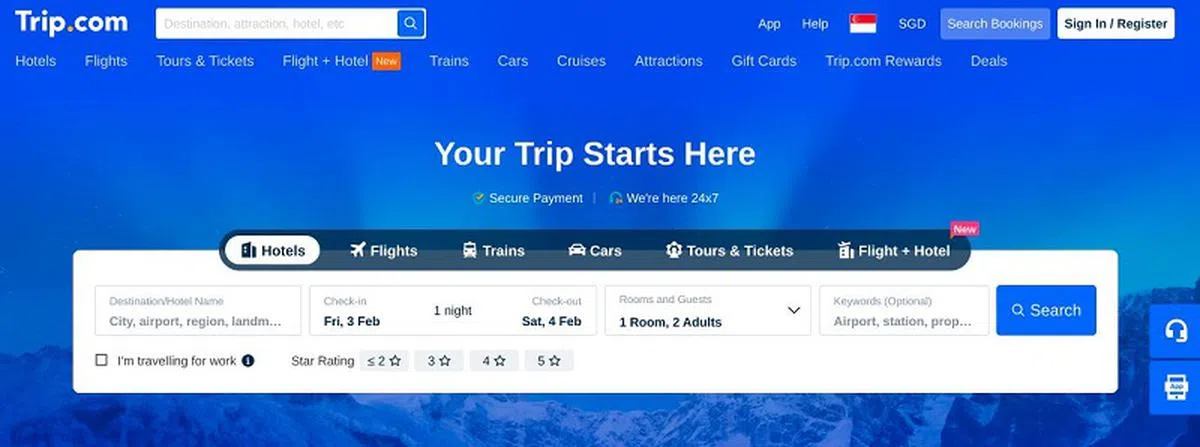 有民众收到Trip.com的短信，看到发送者身份时一度以为受骗。（互联网）