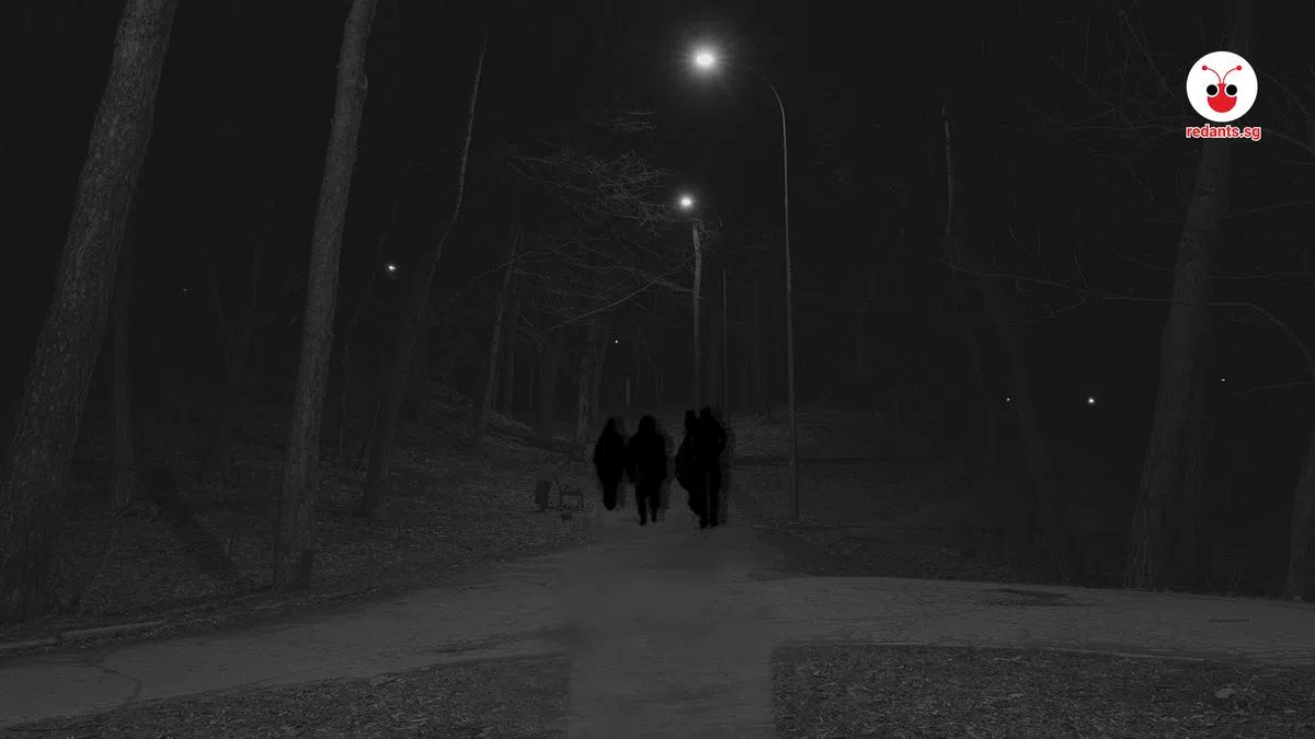 深夜路上的“丧尸”剪影示意图 （制图：林慧彦）