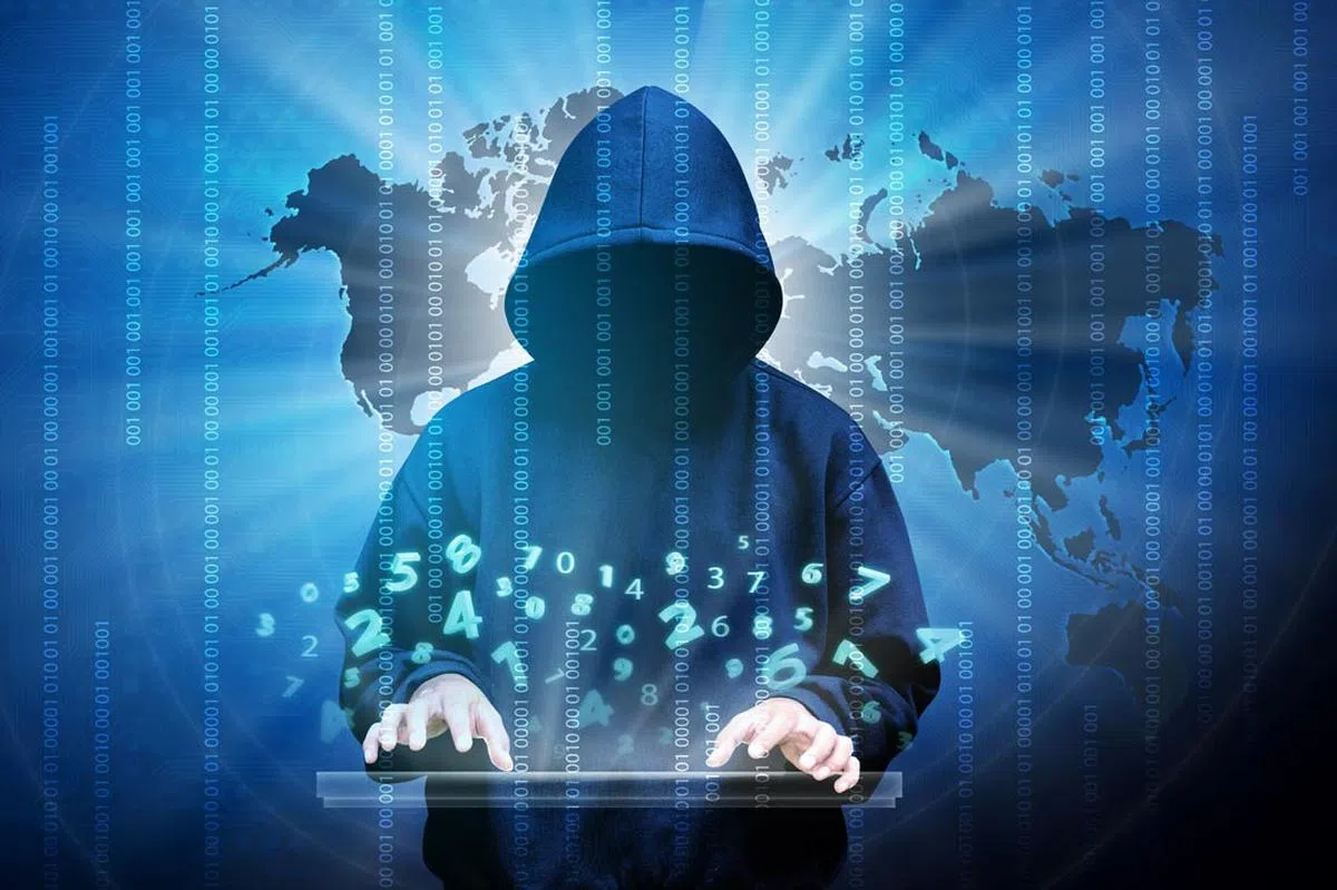  网络黑客攻击示意图。（互联网） 