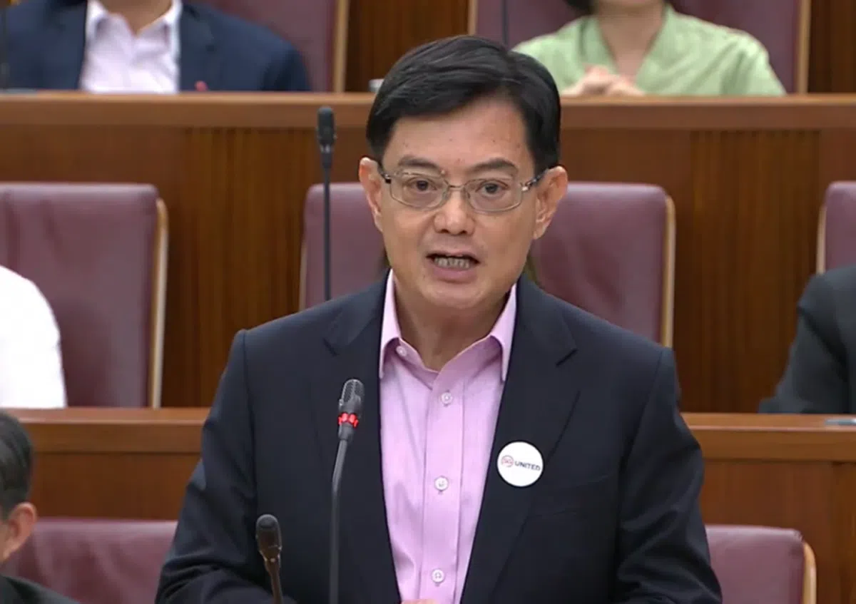  副总理兼财政部长王瑞杰。（国会视频截图） 