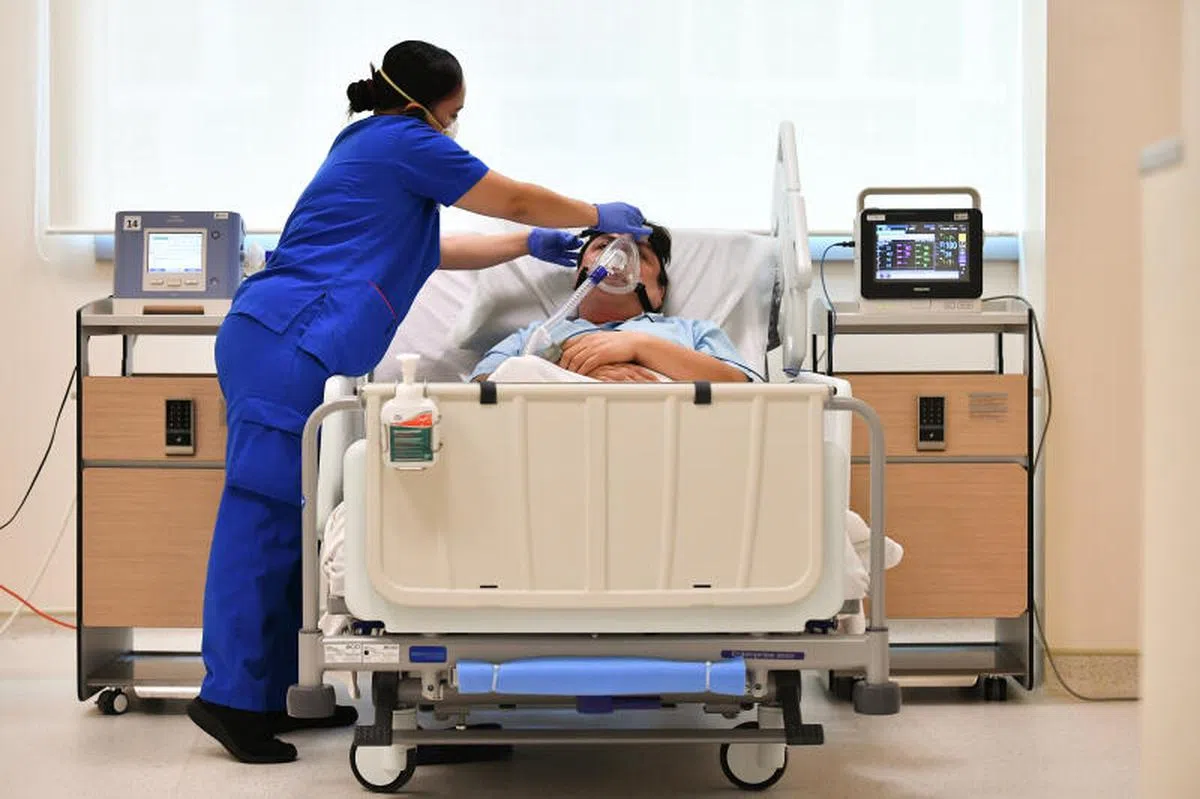 黄廷方综合医院。（海峡时报）